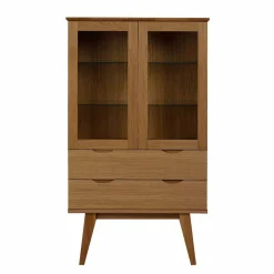 Retro Vitrine in Eichefarben - Number