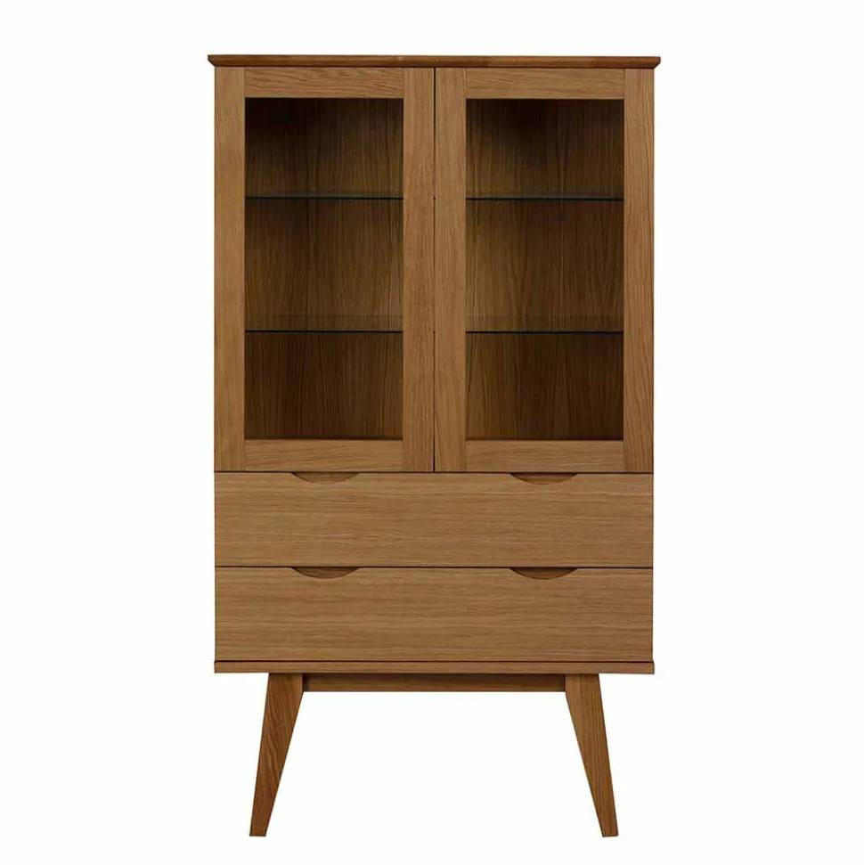Retro Vitrine in Eichefarben - Number