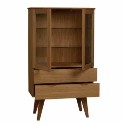 Retro Vitrine in Eichefarben - Number