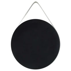 Retro Wandspiegel mit Kunstleder in Weiß - Composia