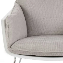 Retrosessel mit Chrom Bügelgestell - Harukivo (2er Set)