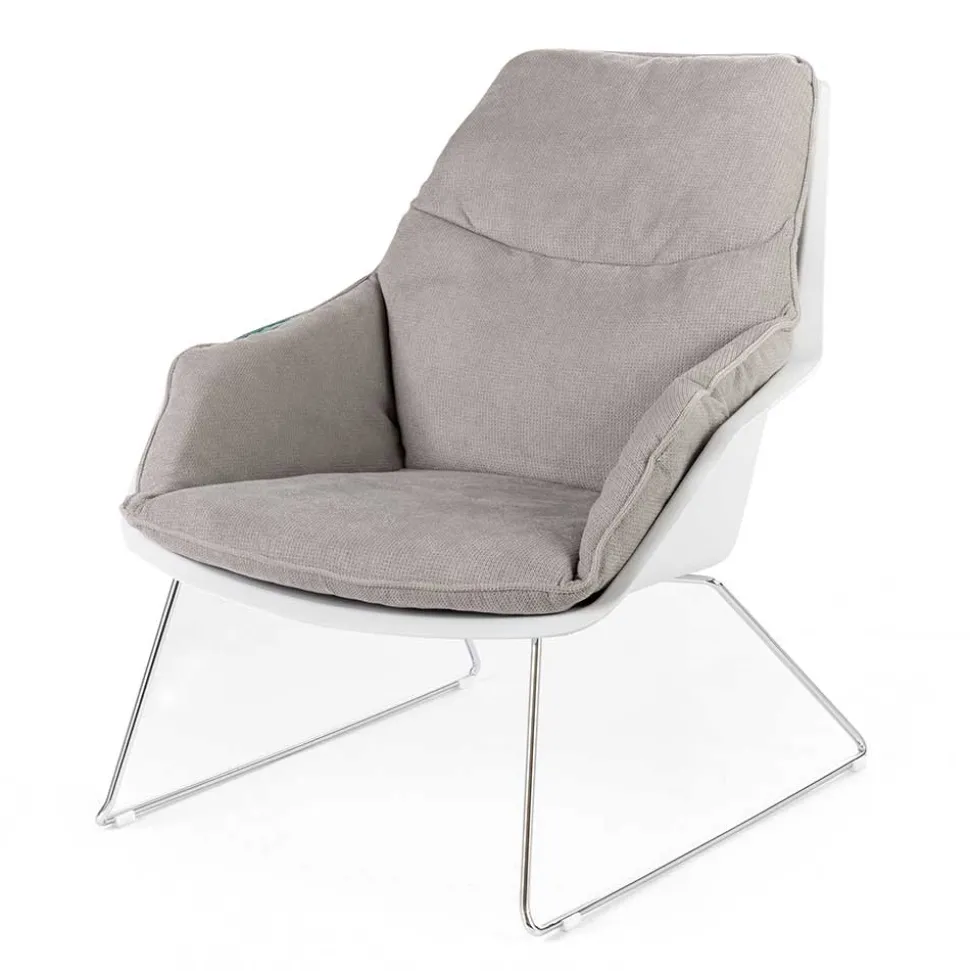 Retrosessel mit Chrom Bügelgestell - Harukivo (2er Set)