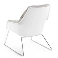 Retrosessel mit Chrom Bügelgestell - Harukivo (2er Set)