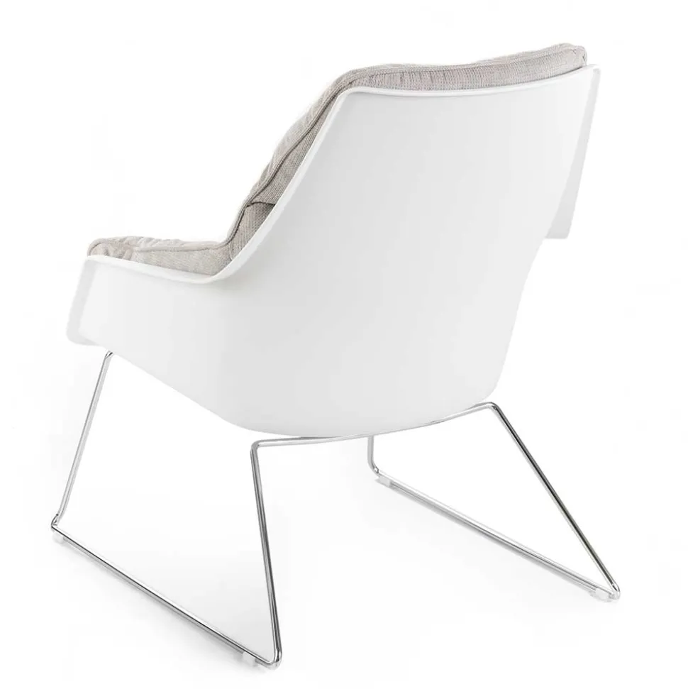 Retrosessel mit Chrom Bügelgestell - Harukivo (2er Set)