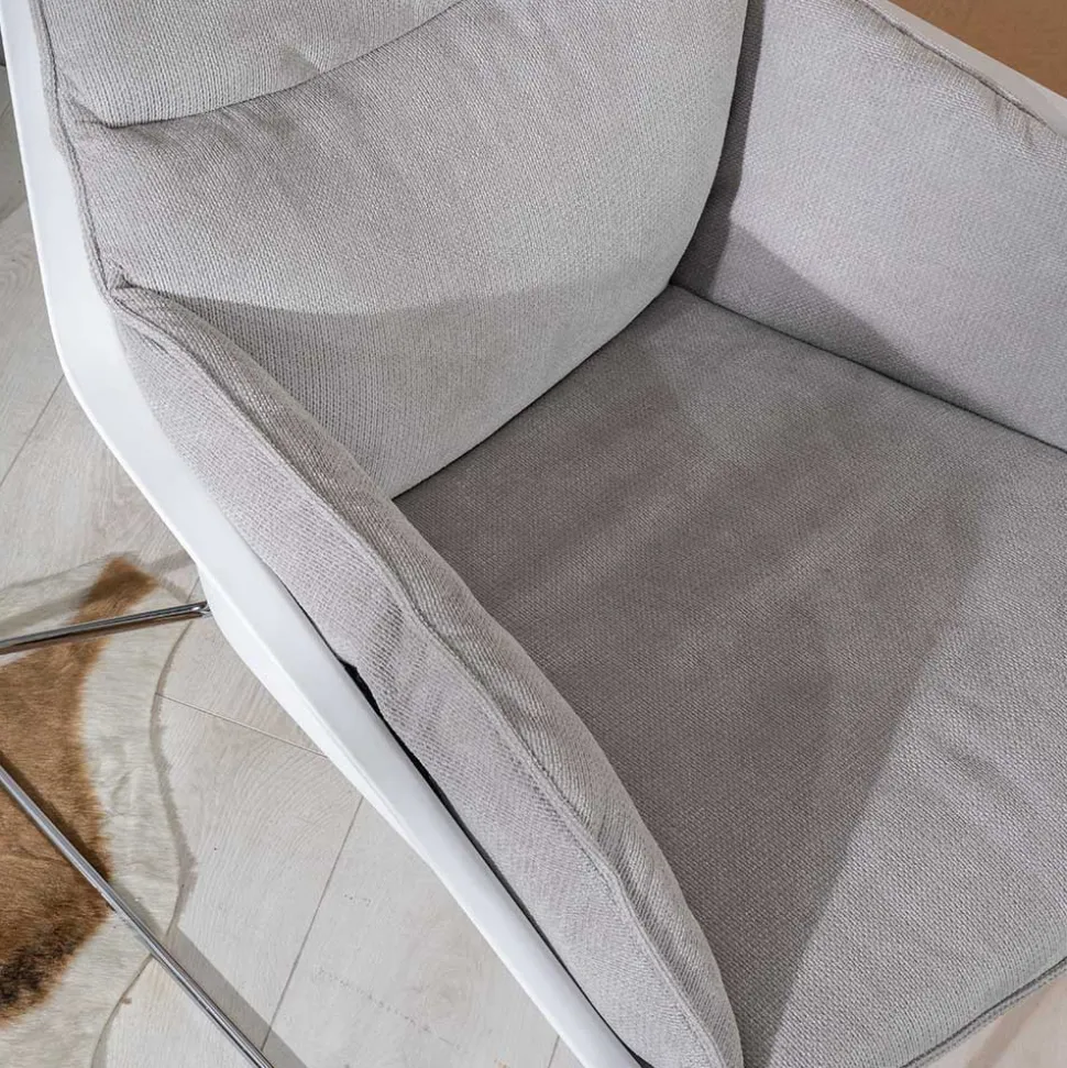 Retrosessel mit Chrom Bügelgestell - Harukivo (2er Set)