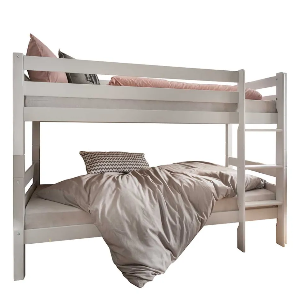 Robustes Etagenbett in Weiß - Polar