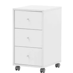 Rollcontainer mit drei Schubladen in Weiß - Empire