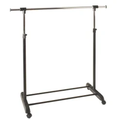 Rollen Kleiderständer Coluria in Schwarz