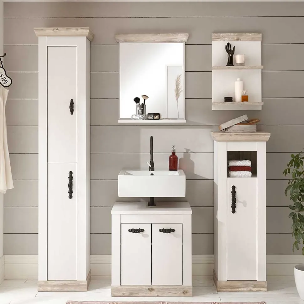 Romantik Country Badezimmer Möbel - Doules (fünfteilig)