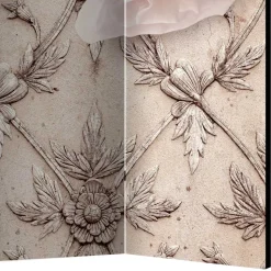 Romantisch bedruckter Paravent mit Blüten Motiv - Benns