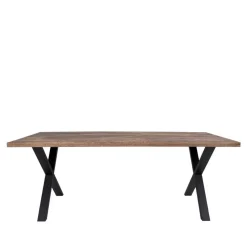 Räuchereiche Tisch & 6 Stühle - Alouis (siebenteilig)