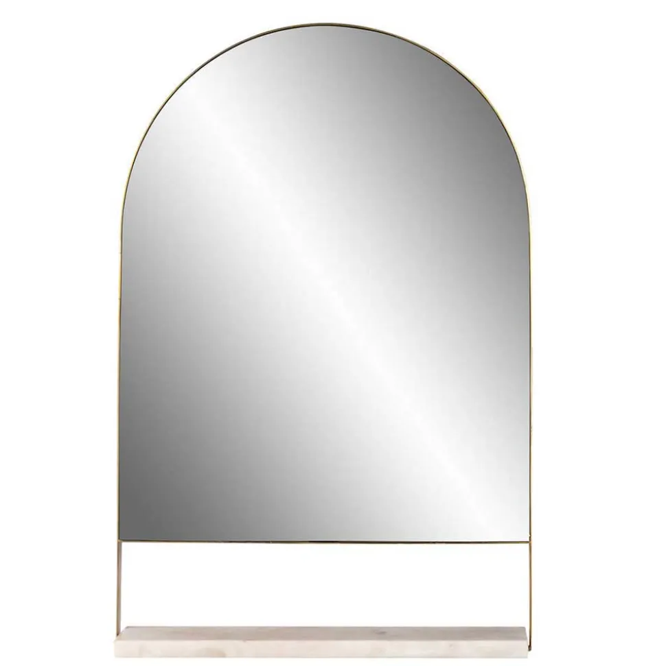 Rundbogen-Spiegel mit Marmor Ablage - Nostalc