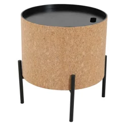 Runde Beistelltische mit Stauraum - Abellesa (zweiteilig)