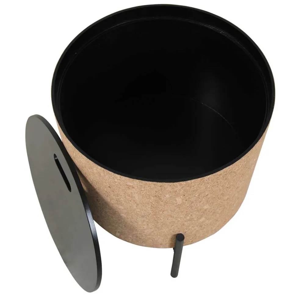 Runde Beistelltische mit Stauraum - Abellesa (zweiteilig)