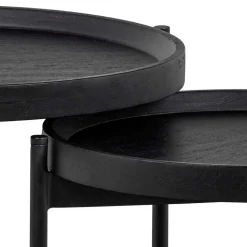 Runde Beistelltische mit Dreifußgestell - Johny (zweiteilig)