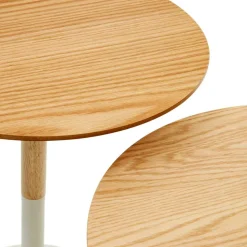 Runde Beistelltische zweifarbig - Linuselia (zweiteilig)