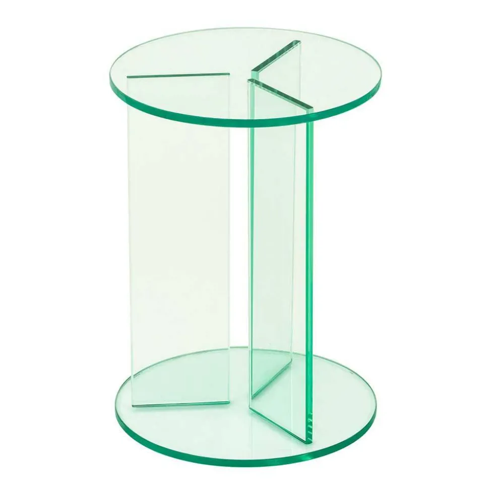 Runde Blumensäulen aus Glas - Shivan (dreiteilig)