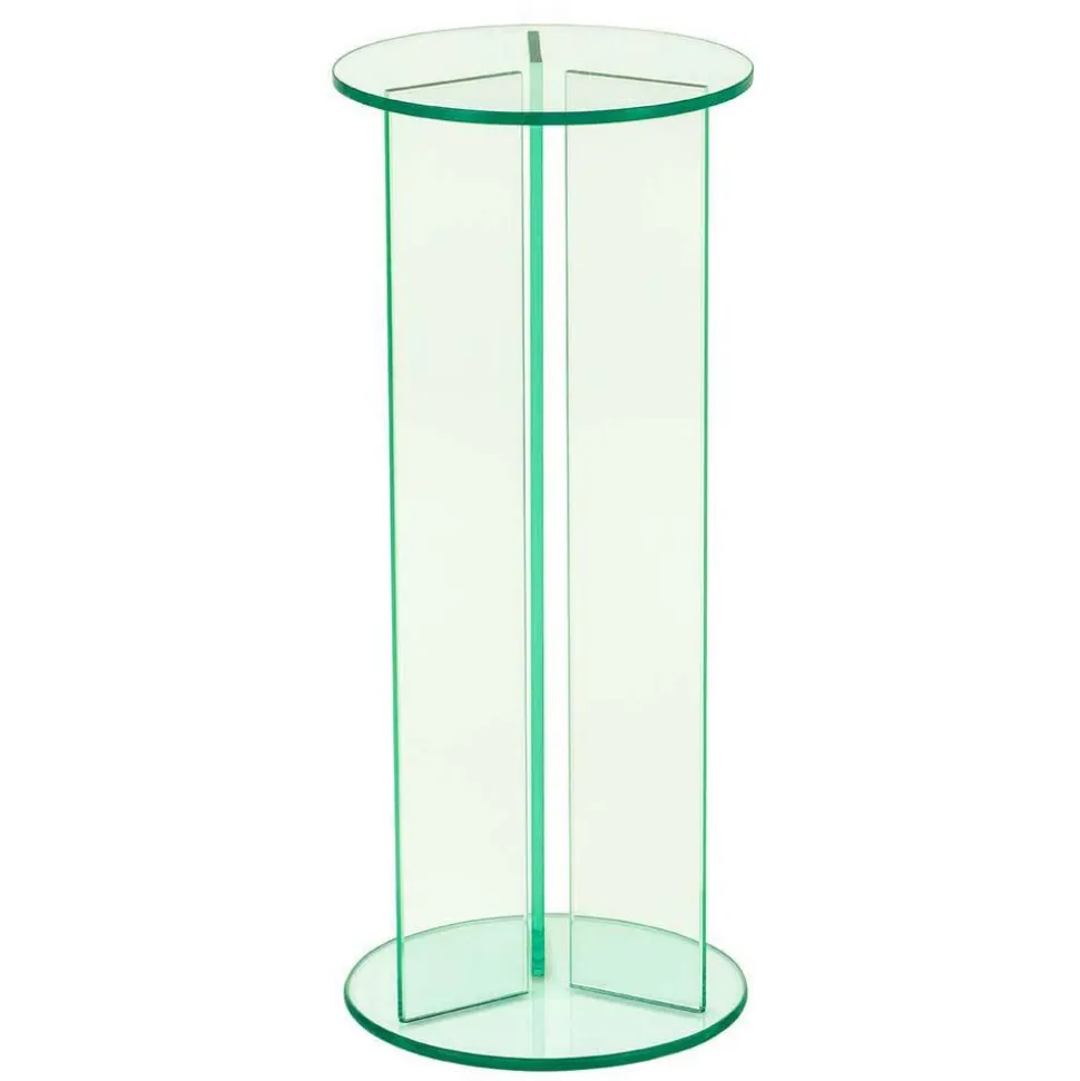 Runde Blumensäulen aus Glas - Shivan (dreiteilig)