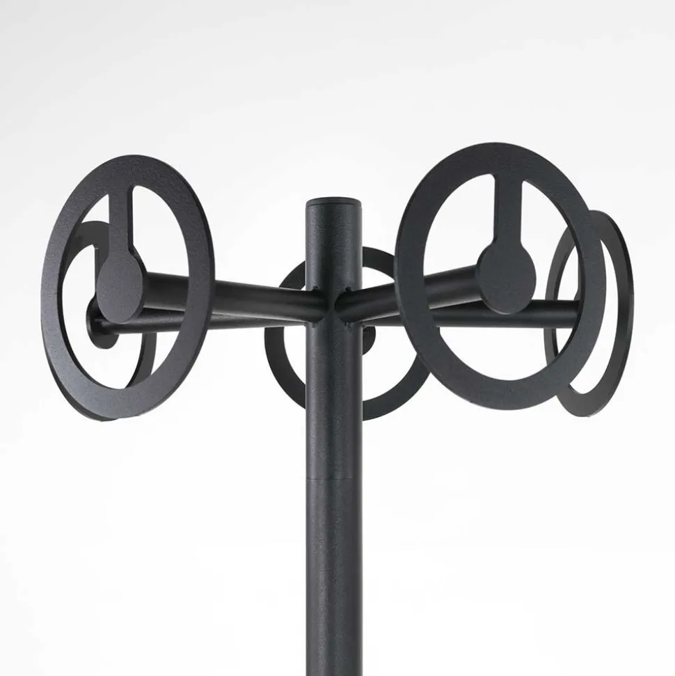 Runde Design Standgarderobe mit 5 Haken - Oladrios