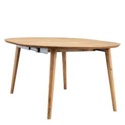 Runder Ausziehtisch aus Wildeiche - Venice