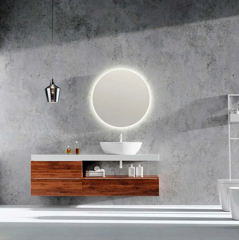 Runder Badezimmerspiegel mit Beleuchtung LED - Valva