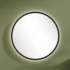 Runder Badezimmerspiegel mit LED Beleuchtung - Crystoga
