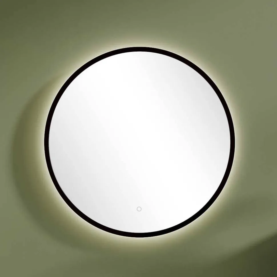 Runder Badezimmerspiegel mit LED Beleuchtung - Crystoga