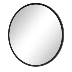 Runder Badezimmerspiegel mit LED Beleuchtung - Crystoga