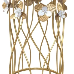 Runder Beistelltisch aus Spiegelglas & Metall - Nycholo