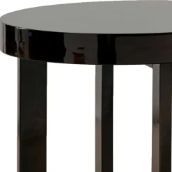 Runder Beistelltisch in Dunkelbraun - Koprana