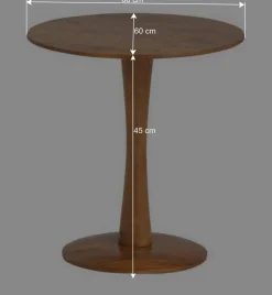 Runder Beistelltisch mit Säulengestell - Odrato