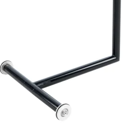 Runder Designer Anstelltisch aus Glas & Metall - Broncing