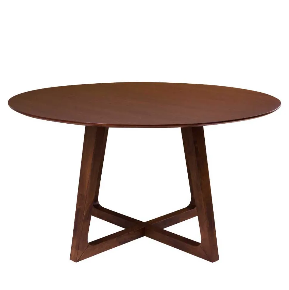 Runder Esstisch & 4 Stühle - Annescu II (fünfteilig)