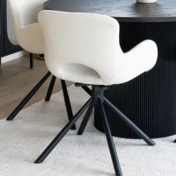 Runder Esstisch und Drehstühle Set - Calm (fünfteilig)