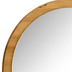 Runder Flurspiegel mit Massivholzrahmen - Zavieca