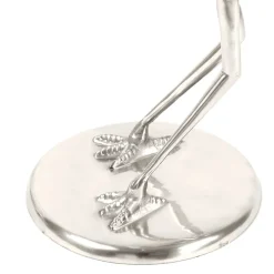 Runder Glas Beistelltisch mit Vogel Design Fuß - Lanaga