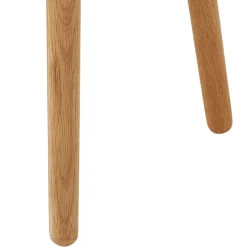 Runder Holz Beistelltisch aus Eiche Massivholz - Kopiana