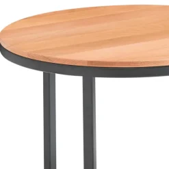 Runder Holztisch mit Metallgestell - Francis