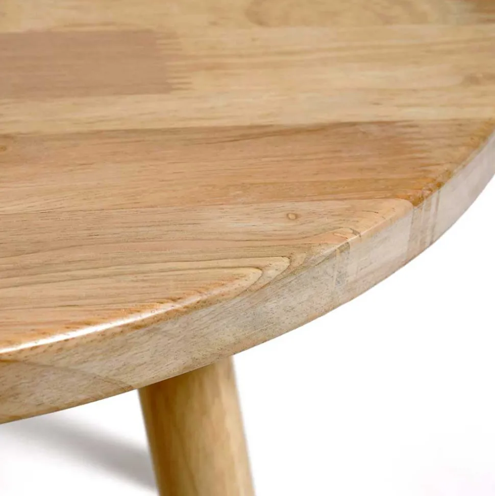 Runder Kindertisch aus Massivholz - Grove