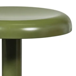 Runder Metall-Barhocker in Grün - höhenverstellbar - Giolia