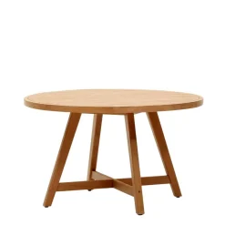 Runder Outdoor-Tisch aus Eukalyptusholz - Lindos