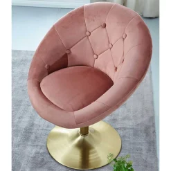 Runder Polstersessel drehbar & höhenverstellbar - Maestoso