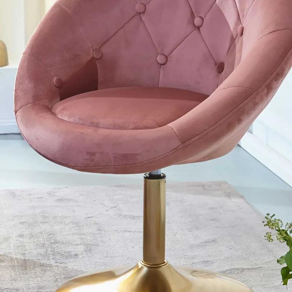 Runder Polstersessel drehbar & höhenverstellbar - Maestoso