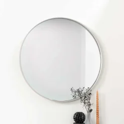 Runder Retro Spiegel in Taupe - Sumatria