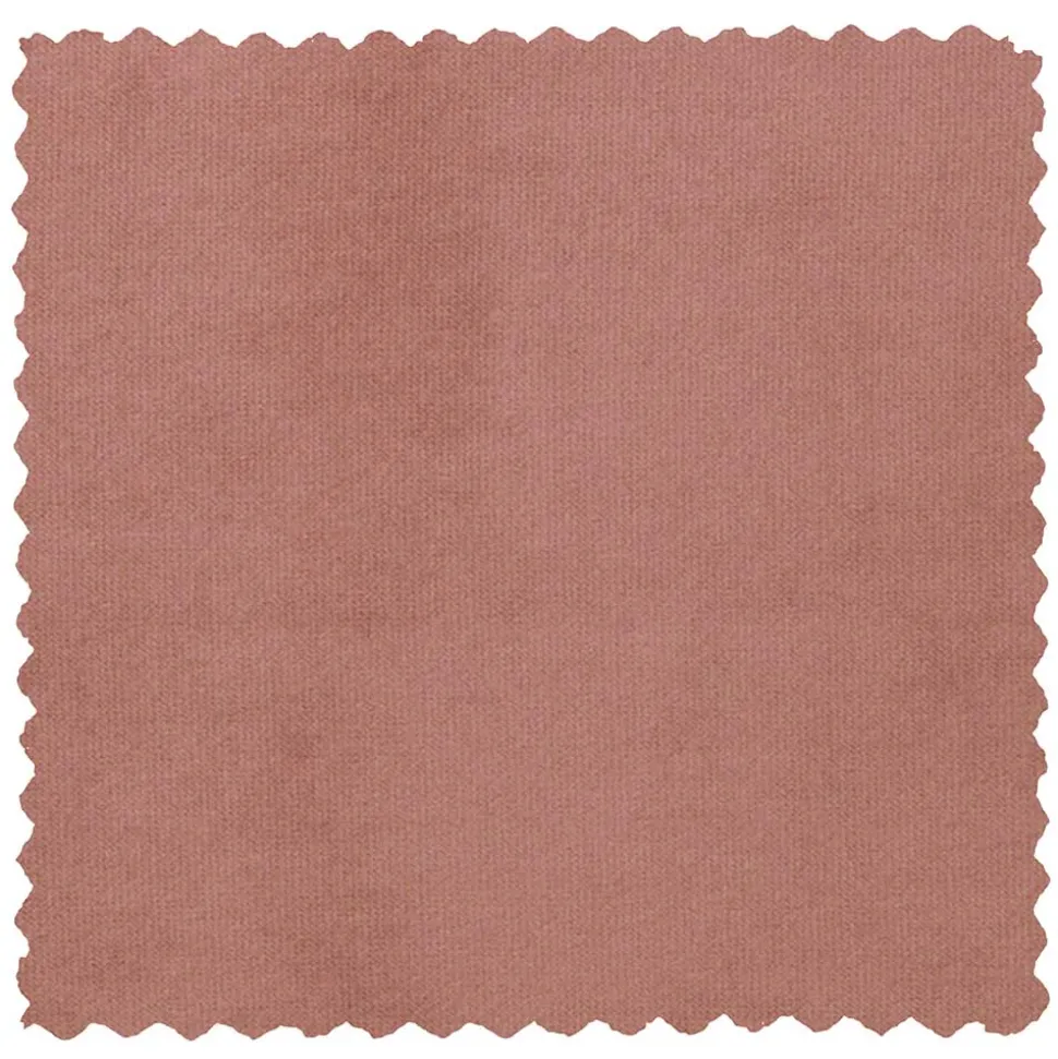 Runder Samt Sitzhocker in Altrosa - Cessma