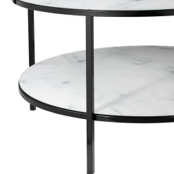 Runder Sofatisch im Marmor Look - Dikono