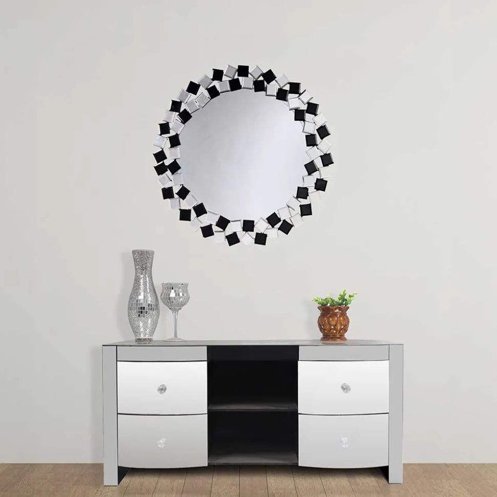 Runder Spiegel mit Mosaik Rahmen - Viktor