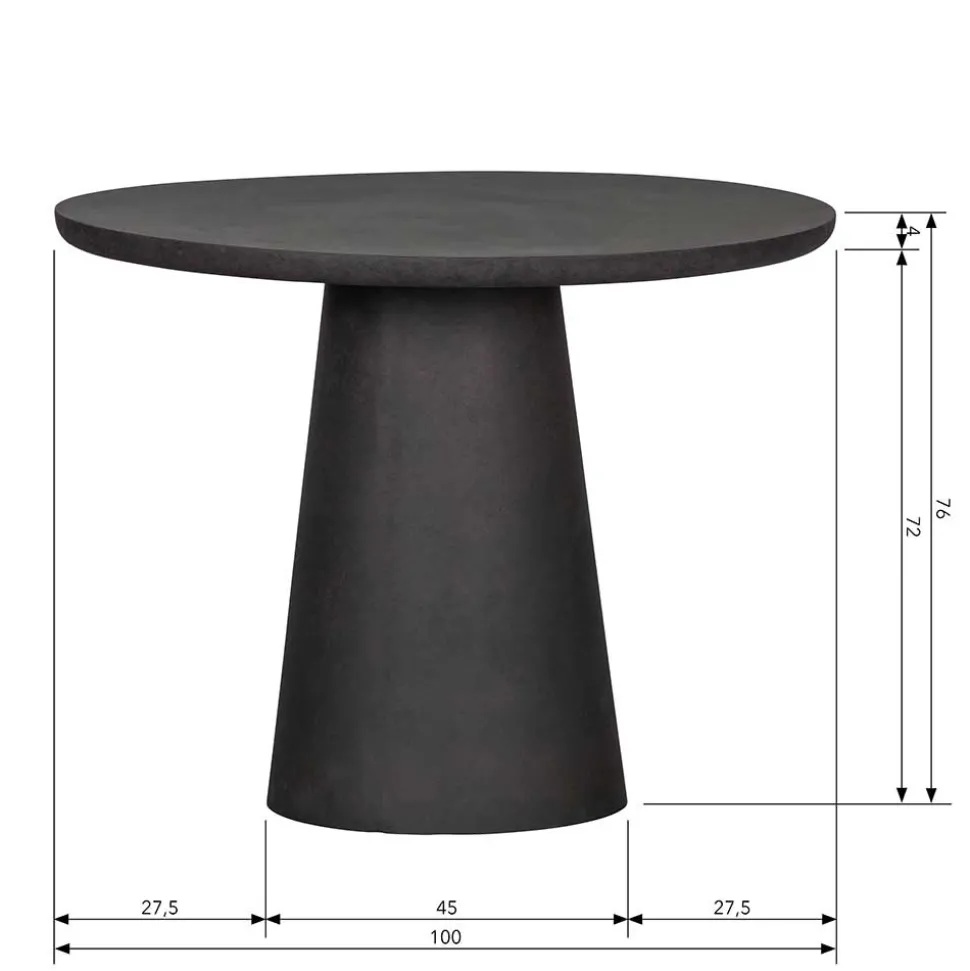 Runder Säulentisch aus Tonfaser - Selargius