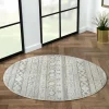 Runder Teppich im Ethno Design - Accaro