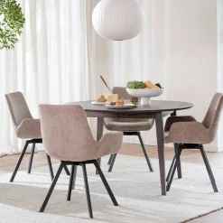 Runder Tisch & Armlehnstühle - Halkan (fünfteilig)